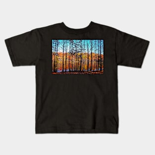 Thru Trees Landscape Kids T-Shirt